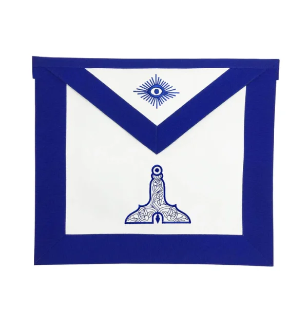 Senior Warden Blue Lodge Officer Apron - Royal Blue