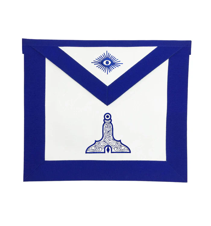 Senior Warden Blue Lodge Officer Apron – Royal Blue