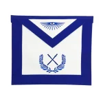 Marshal Blue Lodge Officer Apron - Royal Blue Wreath
