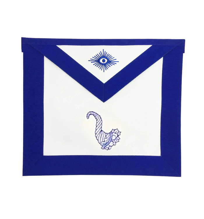 Junior Steward Blue Lodge Officer Apron – Royal Blue