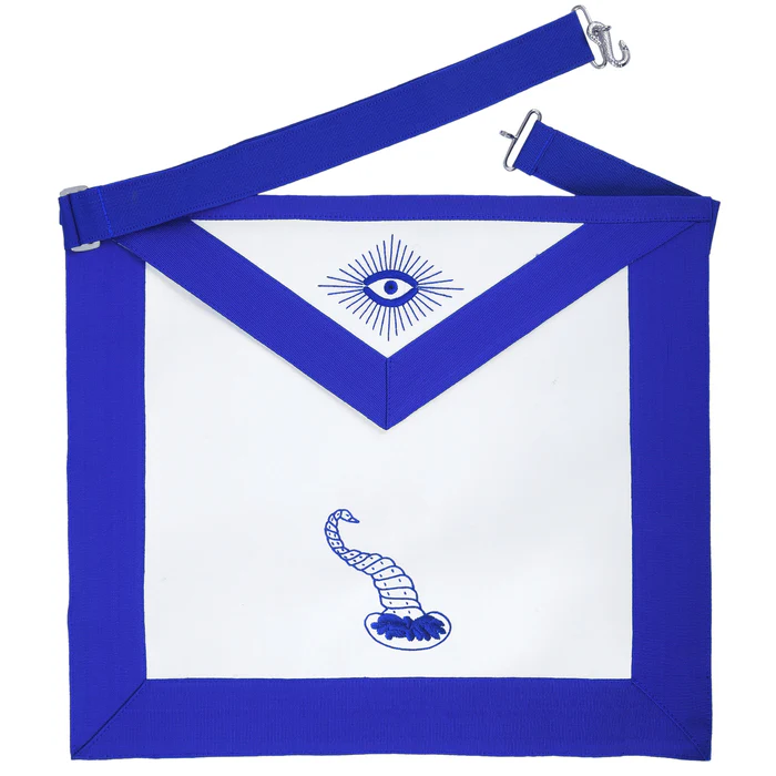 Junior Steward Blue Lodge Officer Apron – Machine Embroidery