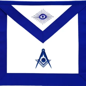 Officers Blue Lodge Apron Set - Blue Ribbon Machine Embroidery (Set of 19)