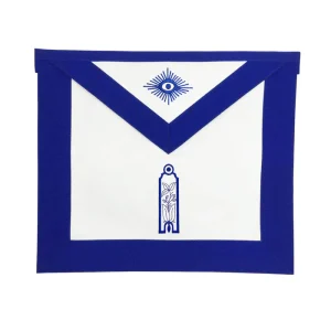 Junior Warden Blue Lodge Officer Apron - Royal Blue