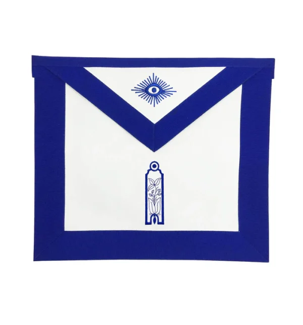 Junior Warden Blue Lodge Officer Apron - Royal Blue