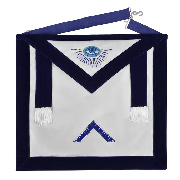 Worshipful Master Blue Lodge Apron – Royal Blue Velvet