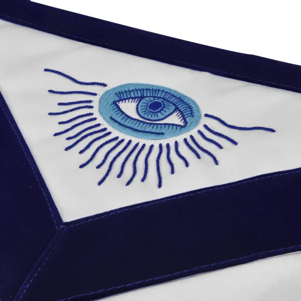 Worshipful Master Blue Lodge Apron - Royal Blue Velvet