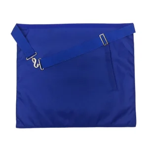 Junior Steward Blue Lodge Officer Apron - Royal Blue with Wreath