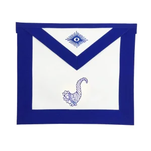 Senior Steward Blue Lodge Officer Apron - Royal Blue