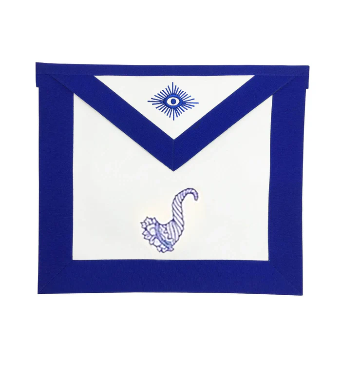 Senior Steward Blue Lodge Officer Apron – Royal Blue