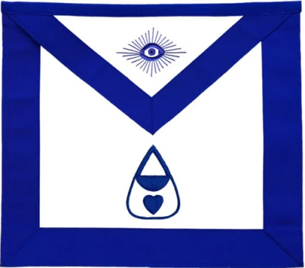 Almoner Blue Lodge Apron - Machine Embroidery