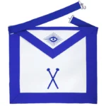 Master of Ceremonies Blue Lodge Officer Apron - Royal Blue Silk Trim