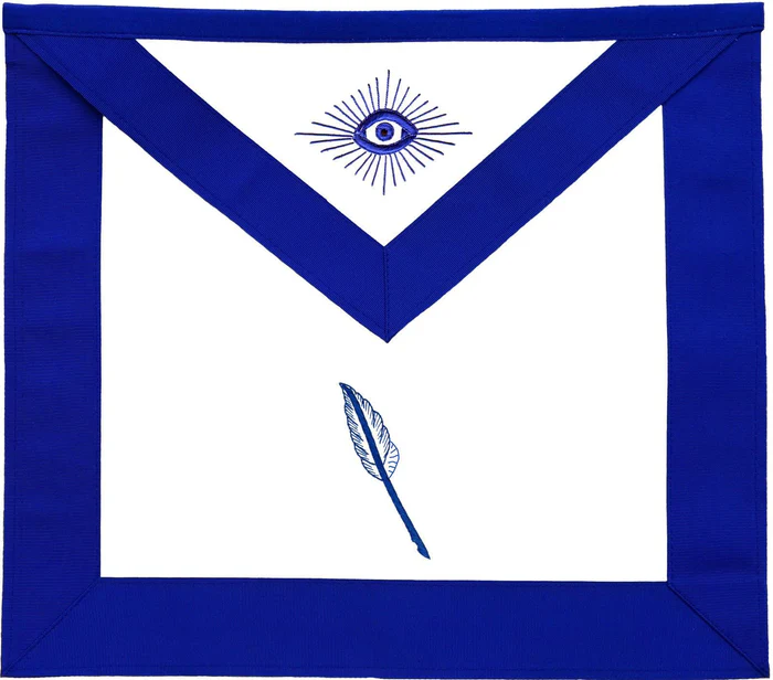 Assistant Secretary Blue Lodge Apron – Machine Embroidery