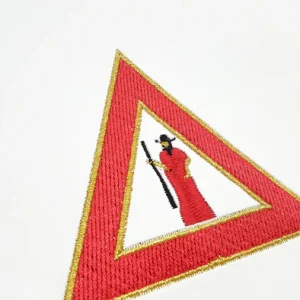 Principal Sojourner Royal Arch Chapter Officer Apron - Red Machine Embroidery