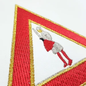 Captain of Host Royal Arch Chapter Officer Apron - Red Machine Embroidery