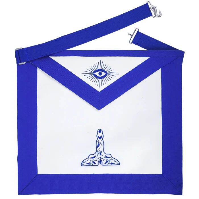 Senior Warden Blue Lodge Officer Apron – Machine Embroidery