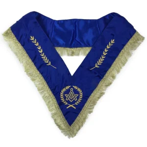 Master Mason Blue Lodge Regalia Set - Royal Blue & Gold Satin