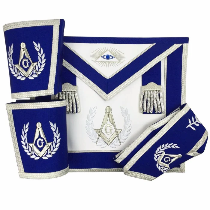 Master Mason Blue Lodge Regalia Set – Royal Blue & Silver