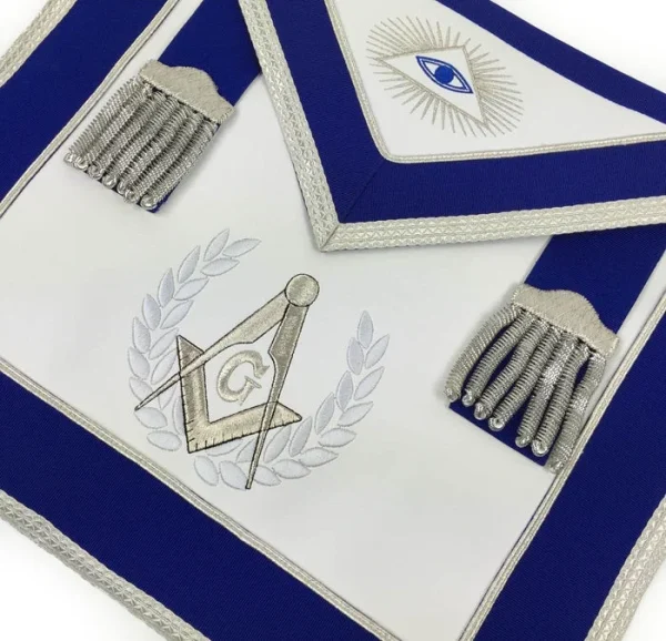 Master Mason Blue Lodge Regalia Set - Royal Blue & Silver