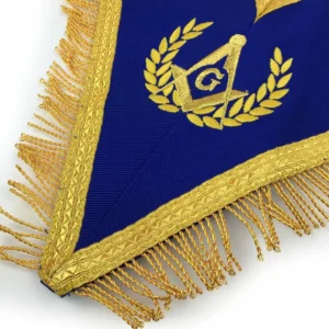 Master Mason Blue Lodge Regalia Set - Royal Blue & Gold Machine Embroidery