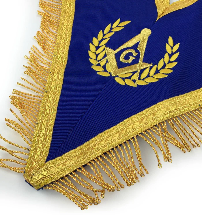 Master Mason Blue Lodge Regalia Set – Royal Blue & Gold Machine Embroidery