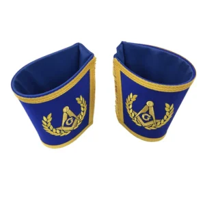 Master Mason Blue Lodge Regalia Set - Royal Blue & Gold Machine Embroidery