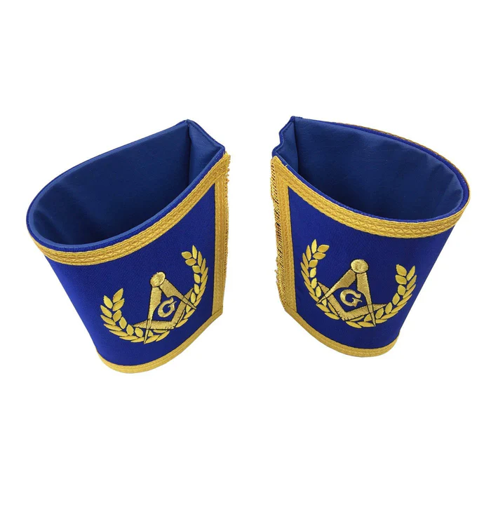 Master Mason Blue Lodge Regalia Set – Royal Blue & Gold Machine Embroidery