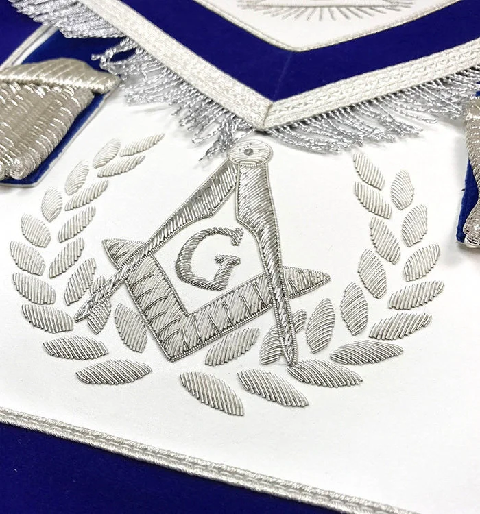 Master Mason Blue Lodge Regalia Set – Hand Embroidery