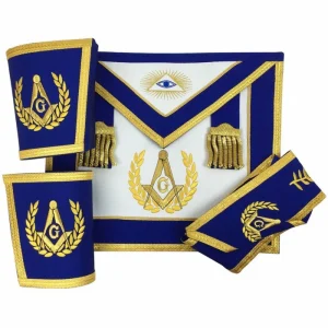 Master Mason Blue Lodge Regalia Set - Royal Blue & Gold