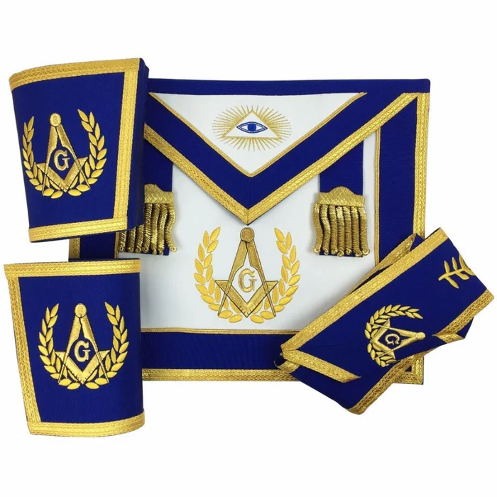 Master Mason Blue Lodge Regalia Set – Royal Blue & Gold