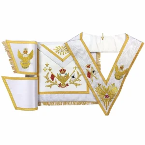 33rd Degree Scottish Rite Regalia Set - Wings Up All Countries Flags