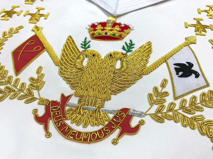 33rd Degree Scottish Rite Regalia Set – Wings Up All Countries Flags