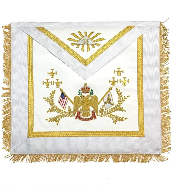 33rd Degree Scottish Rite Regalia Set - Wings Down All Countries Flags