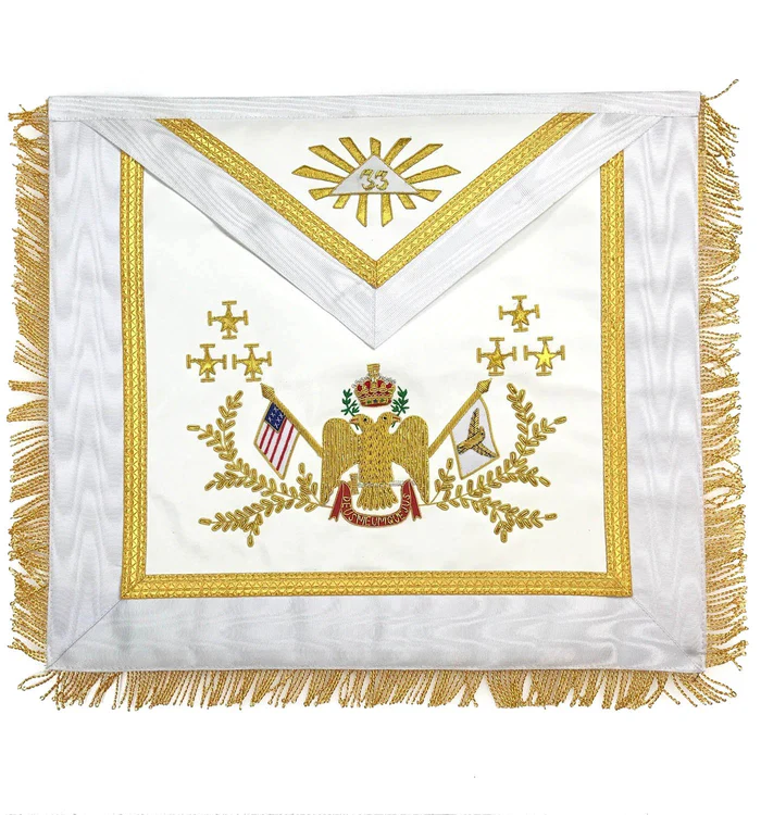 33rd Degree Scottish Rite Regalia Set – Wings Down All Countries Flags