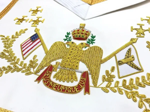 33rd Degree Scottish Rite Regalia Set - Wings Down All Countries Flags