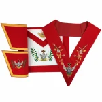 18th Degree Scottish Rite Regalia Set - Red White Gold Rose Croix