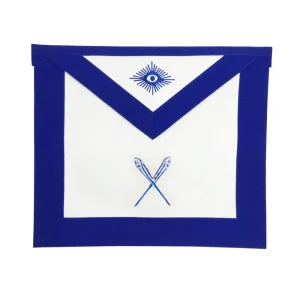 Secretary Blue Lodge Officer Apron - Royal Blue