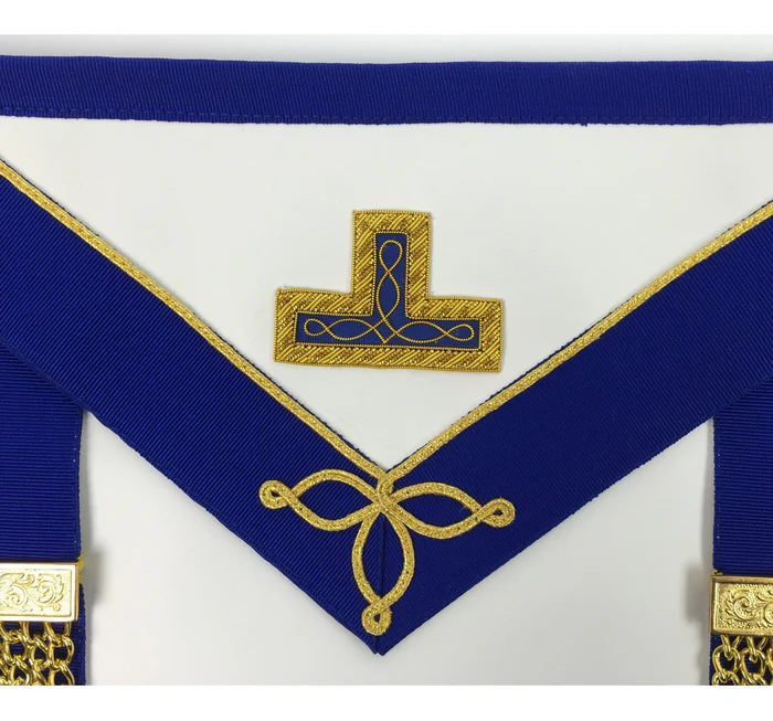 Provincial Officers Craft English Regulation Regalia Set – Apron, Collar, Gloves