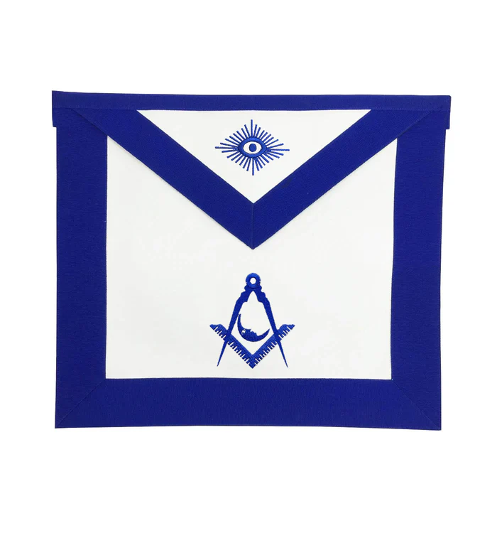 Junior Deacon Blue Lodge Officer Apron – Royal Blue