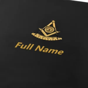 Past Master Blue Lodge California Regulation Apron Case - Hand Embroidery Personalization