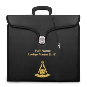 Past Master Blue Lodge Apron Case - Black Imitation Leather