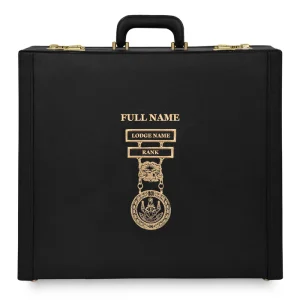 District Deputy Grand Master Blue Lodge Apron Case - Hand Embroidery Personalization