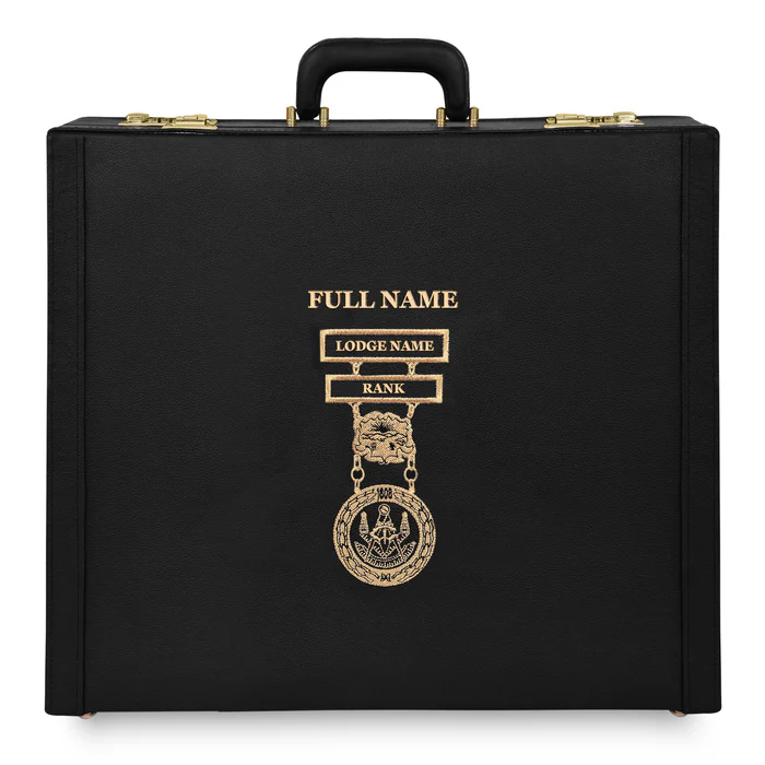 District Deputy Grand Master Blue Lodge Apron Case – Hand Embroidery Personalization