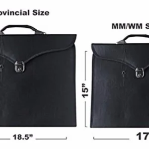 Grand Master Blue Lodge Apron Case - Purple Leather MM, WM & Provincial