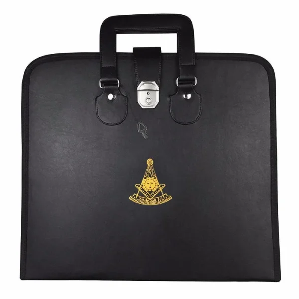 Past Master Blue Lodge Apron Case - Black Imitation Leather MM, WM, Provincial