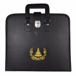 Past Master Blue Lodge Apron Case Black Imitation Leather - MM WM Provincial