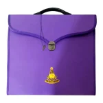 Blue Lodge Apron Case Purple Leather - MM WM and Provincial Sizes