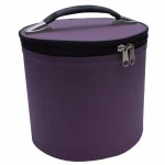 Masonic Fez Case - Imitation Purple Leather Zip Handle