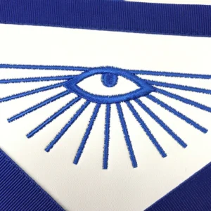 Sentinel Blue Lodge Officer Apron - Royal Blue with Wreath