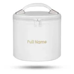 Universal Fez Hat Case - Imitation White Leather Customizable