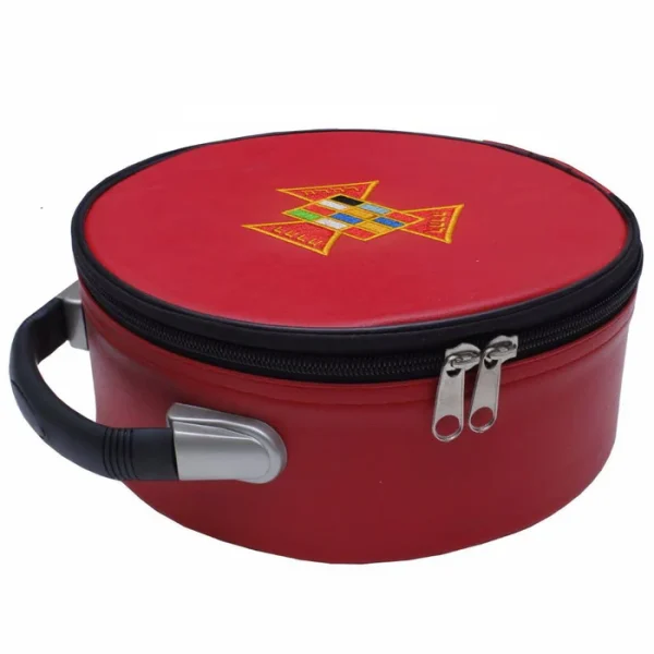 Masonic Past High Priest PHP Hat/Cap Case - Red